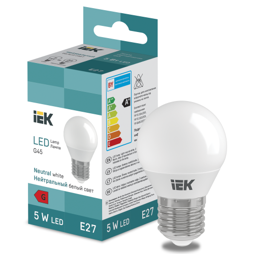 LED Globe G45 400lm 4000K E27 IEK