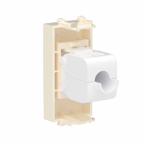 Компьютерная розетка RJ-45 без шторки модульная, кат.6, Avanti, ванильная дымка, 1 модуль Компьютерная розетка RJ-45 без шторки модульная, кат.6, Avanti, ванильная дымка, 1 модуль