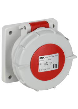 Розетка встраиваемая прямаяССИ-6142 16А-6ч 380В 3P+PE IP67 IEK
