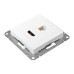 Механизм роз. HDMI+RJ45 (cat5), бел. Эпика EKF Механизм роз. HDMI+RJ45 (cat5), бел. Эпика EKF