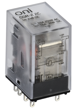 Реле общего назначения OGR-2 2C 24В DC ONI
