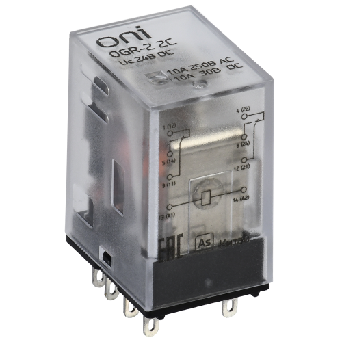 Реле общего назначения OGR-2 2C 24В DC ONI