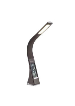 Светильник светодиодный TLD-542 Brown/300лм/5000К/Dimmer настол. часы календ. терм. коричн. 5Вт Uniel UL-00001817