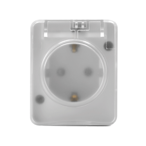 ATLASDESIGN PROFI IP54 О/У РОЗЕТКА с заземлением со шторками, 16А, БЕЛЫЙ