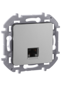 INSPIRIA Розетка компьютерная RJ45 категория 5Е UTP алюминий