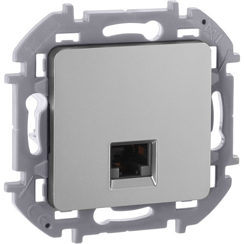 INSPIRIA Розетка компьютерная RJ45 категория 5Е UTP алюминий