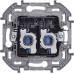 INSPIRIA Розетка компьютерная двойная RJ45 категория 6 UTP антрацит