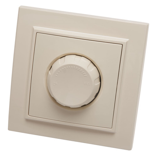 Выключатель диммирующий, STEKKER, PSW10-9006-02, 250В, 650W, серия Эрна,слоновая кость