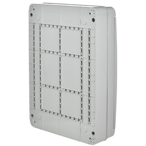 TEKFOR Корпус пластиковый КМПн-54 IP65 серая непрозрачная дверь IEK