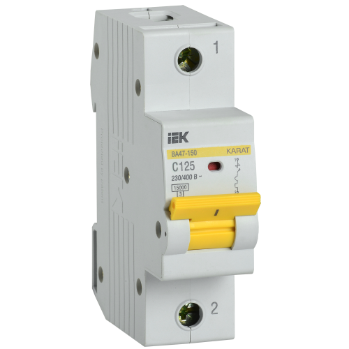 KARAT Автоматический выключатель ВА47-150 1P C 125А 15кА IEK