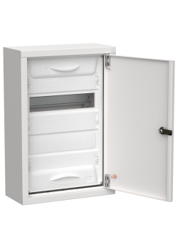 TITAN 5 Корпус металлический ЩРн-24 (1х24) 460х310х140мм IP31 белый (одна дверь) IEK