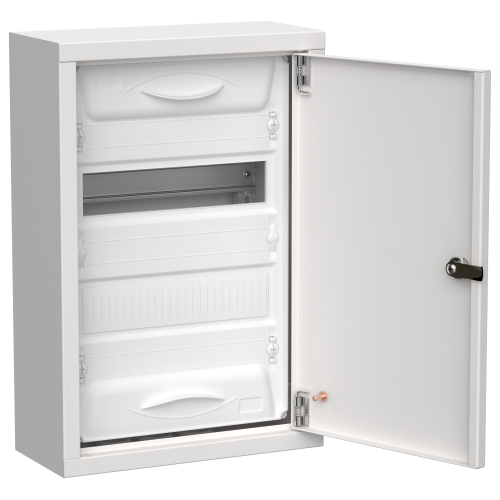 TITAN 5 Корпус металлический ЩРн-24 (1х24) 460х310х140мм IP31 белый (одна дверь) IEK