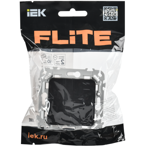 FLITE Выключатель 1-клавишный 10А ВС11-1-0-ФлЧ черный IEK FLITE Выключатель 1-клавишный 10А ВС11-1-0-ФлЧ черный IEK