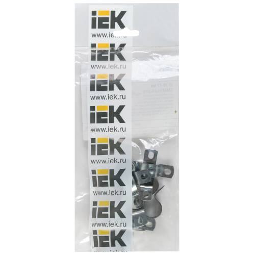 ELASTA Скоба металлическая двухлапковая d=16-17мм с крепежным отверстием 6х4 (10шт/упак) IEK ELASTA Скоба металлическая двухлапковая d=16-17мм с крепежным отверстием 6х4 (10шт/упак) IEK