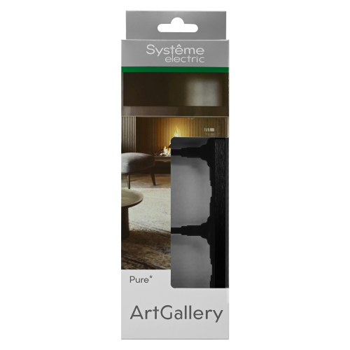 ARTGALLERY PURE 3-постовая РАМКА, МЕТАЛЛ ОНИКС