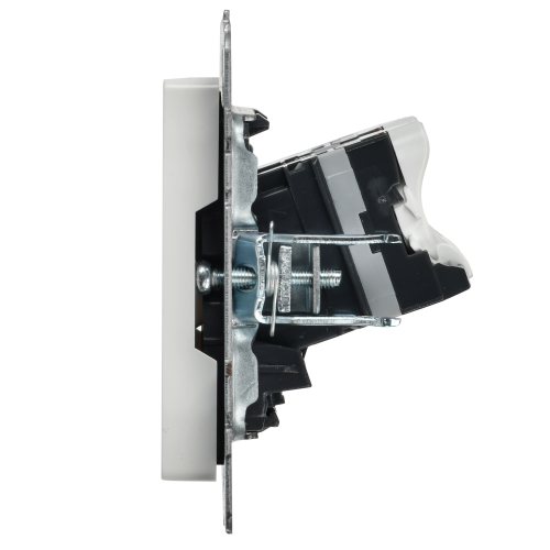 BRITE Розетка компьютерная двойная кат.5E RJ45 РК10-2-БрБ белый IEK