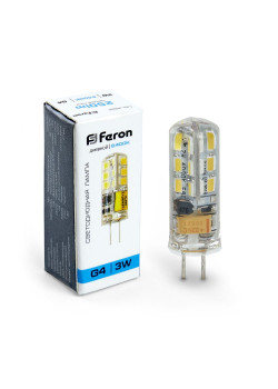 Лампа светодиодная Feron LB-422 G4 3W 12V  6400K