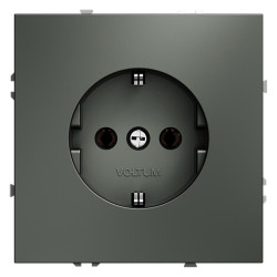 Розетка 1-м СП S70 16А с заземл. механизм титан Voltum VLS040106