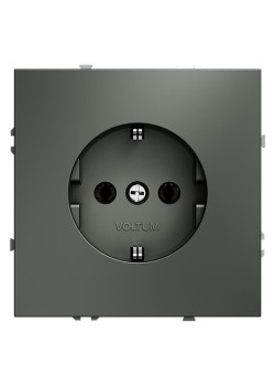 Розетка 1-м СП S70 16А с заземл. механизм титан Voltum VLS040106
