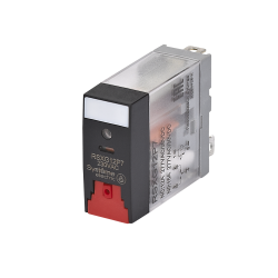 Реле 12A 1CO 230VAC тест кнопка LED