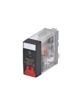 Реле 12A 1CO 230VAC тест кнопка LED