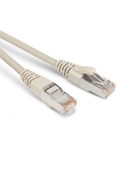 Патч-корд кат.5E F/UTP экранир. LSZH PC-LPM-STP-RJ45-RJ45-C5e-2M-LSZH-GY 2м сер. Hyperline 42337