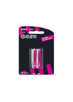 Элемент питания алкалиновый AAA/LR03 1.5В Super Alkaline BL-2 (уп.2шт) ФАZА 2858474