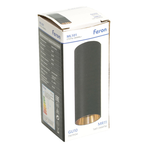 Светильник потолочный Feron ML101 Barrel MR11 GU10 35W 230V, ML101 Светильник потолочный Feron ML101 Barrel MR11 GU10 35W 230V, ML101