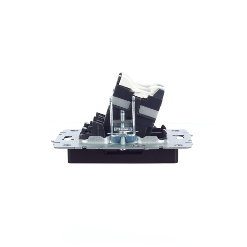BRITE Розетка компьютерная двойная RJ45 кат.5E РК10-2-БрЧ черный IEK BRITE Розетка компьютерная двойная RJ45 кат.5E РК10-2-БрЧ черный IEK