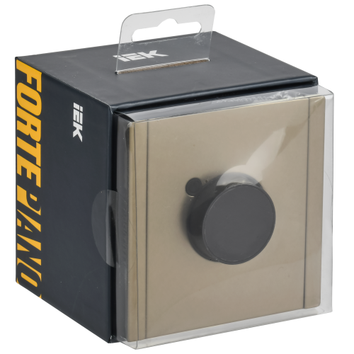 FORTE&PIANO Термостат электронный с индикацией FP652M металл шампань IEK FORTE&PIANO Термостат электронный с индикацией FP652M металл шампань IEK