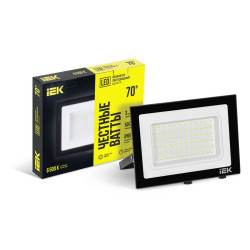 Прожектор светодиодный СДО 06-70 6500К IP65 черн. IEK LPDO601-70-65-K02