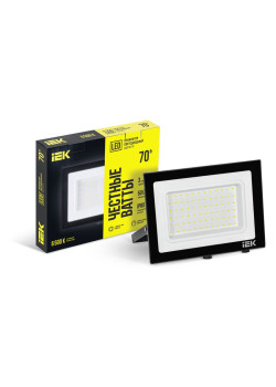 Прожектор светодиодный СДО 06-70 6500К IP65 черн. IEK LPDO601-70-65-K02