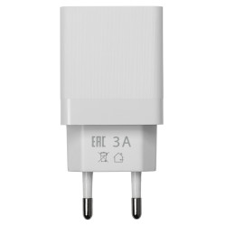 Сетевое зарядное устройство, СЗУ 7, Quick Charge 3.0, 3 А, 2 USB, белый, TDM