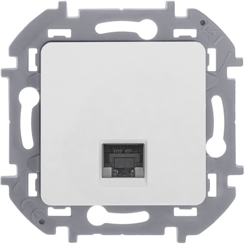 INSPIRIA Розетка компьютерная RJ45 категория 5Е UTP белый INSPIRIA Розетка компьютерная RJ45 категория 5Е UTP белый