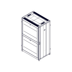 Шкаф Systeme Electric, серия Uniprom, 42U-800/1200, боковые панели 4шт, черный