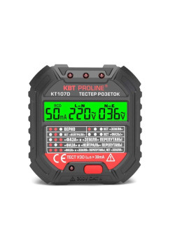 Тестер розеток и УЗО КТ 107D PROLINE КВТ 86321