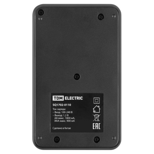 Зарядное устройство 18044 (1800 mA 4 слота АА/ААА 4 кан.), LCD-экран, 220 В, TDM Зарядное устройство 18044 (1800 mA 4 слота АА/ААА 4 кан.), LCD-экран, 220 В, TDM