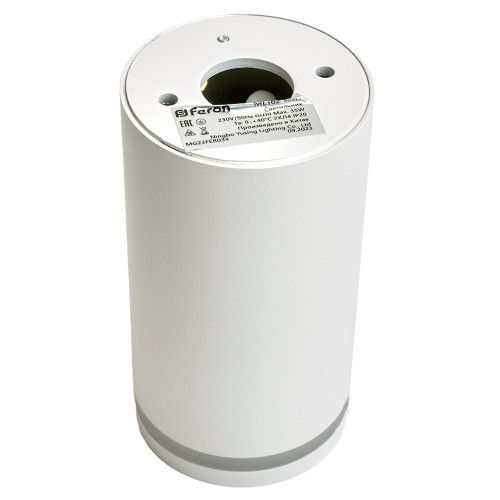 Светильник потолочный Feron ML162 Barrel LUNA MR16 GU10 35W 230V, белый Светильник потолочный Feron ML162 Barrel LUNA MR16 GU10 35W 230V, белый