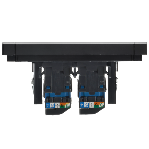 FORTE&PIANO Розетка компьютерная двойная RJ45 кат.6 FP734M металл никель IEK FORTE&PIANO Розетка компьютерная двойная RJ45 кат.6 FP734M металл никель IEK
