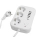 Удлинитель 3-местный c/з 3x1 мм2, 3 м, 250В, 10А, 4USB+2Type-C 2,4А, серия Home plus, белый STEKKER HM09-36-02 Удлинитель 3-местный c/з 3x1 мм2, 3 м, 250В, 10А, 4USB+2Type-C 2,4А, серия Home plus, белый STEKKER HM09-36-02