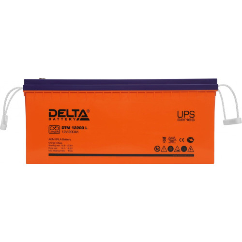 Battery Delta DTM 12200 L, voltage 12V, capacity 200Ah, 522x238x223mm Battery Delta DTM 12200 L, voltage 12V, capacity 200Ah, 522x238x223mm