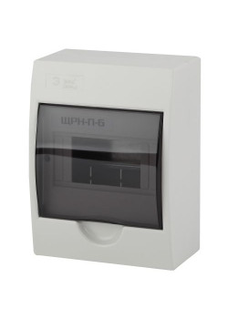 Бокс ЩРН-П-6 мод. навесной пластик IP41 SIMPLE NO-box_simple-plastic_6_surface ЭРА Б0041522