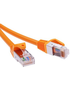 Патч-корд экранированный CAT6A F/UTP 4х2, LSZH, оранжевый, 5.0м