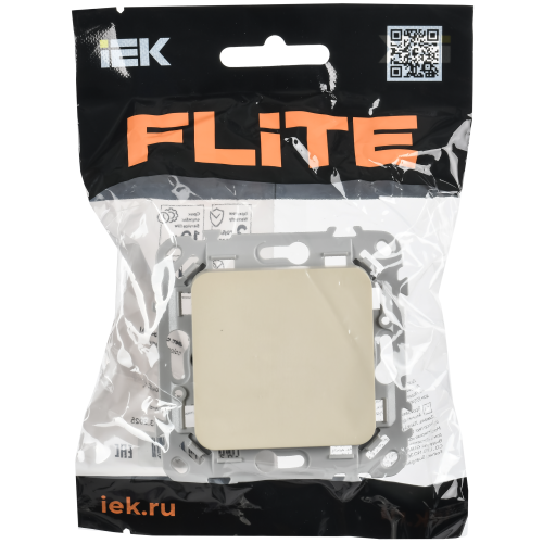FLITE Выключатель 1-клавишный 10А ВС11-1-0-ФлСл сливочный IEK FLITE Выключатель 1-клавишный 10А ВС11-1-0-ФлСл сливочный IEK