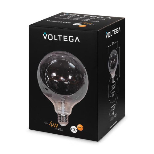 Лампа светодиодная филаментная Loft 271 G125 4Вт 3000К E27 Voltega 8523 Лампа светодиодная филаментная Loft 271 G125 4Вт 3000К E27 Voltega 8523