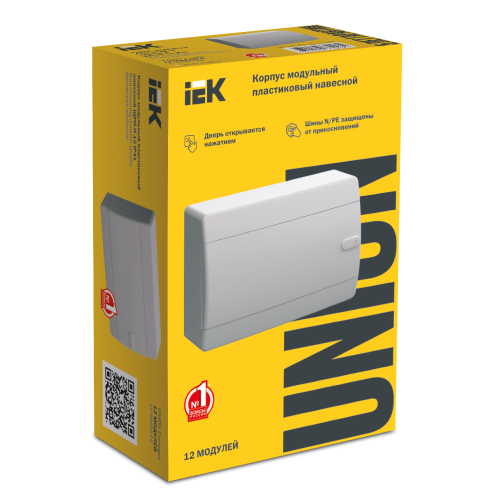 UNION Compact Корпус пластиковый ЩРН-П-12 IP41 белая дверь IEK UNION Compact Корпус пластиковый ЩРН-П-12 IP41 белая дверь IEK