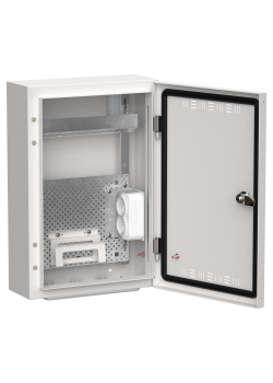 TITAN 5 Корпус мультимедиа ЩРн-24 (1х24) 460х310х140мм IP30 белый IEK