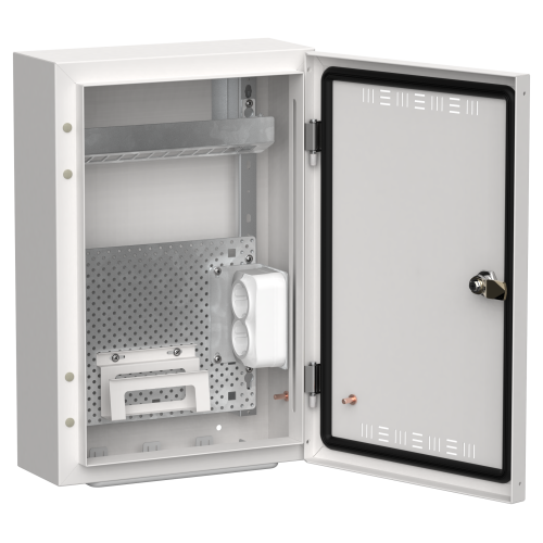 TITAN 5 Корпус мультимедиа ЩРн-24 (1х24) 460х310х140мм IP30 белый IEK