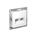 ATLASDESIGN РОЗЕТКА двойная компьютерная RJ45+RJ45 кат. 5e, механизм, ЛОТОС