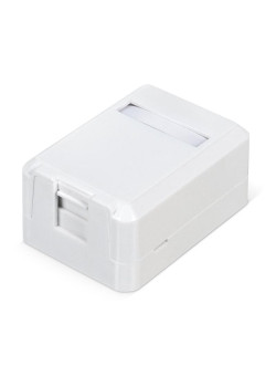 Корпус настенной розетки для установки 1-ой вставки типа Keystone Jack Д WRline WR-MB-1 бел. Hyperline 505219